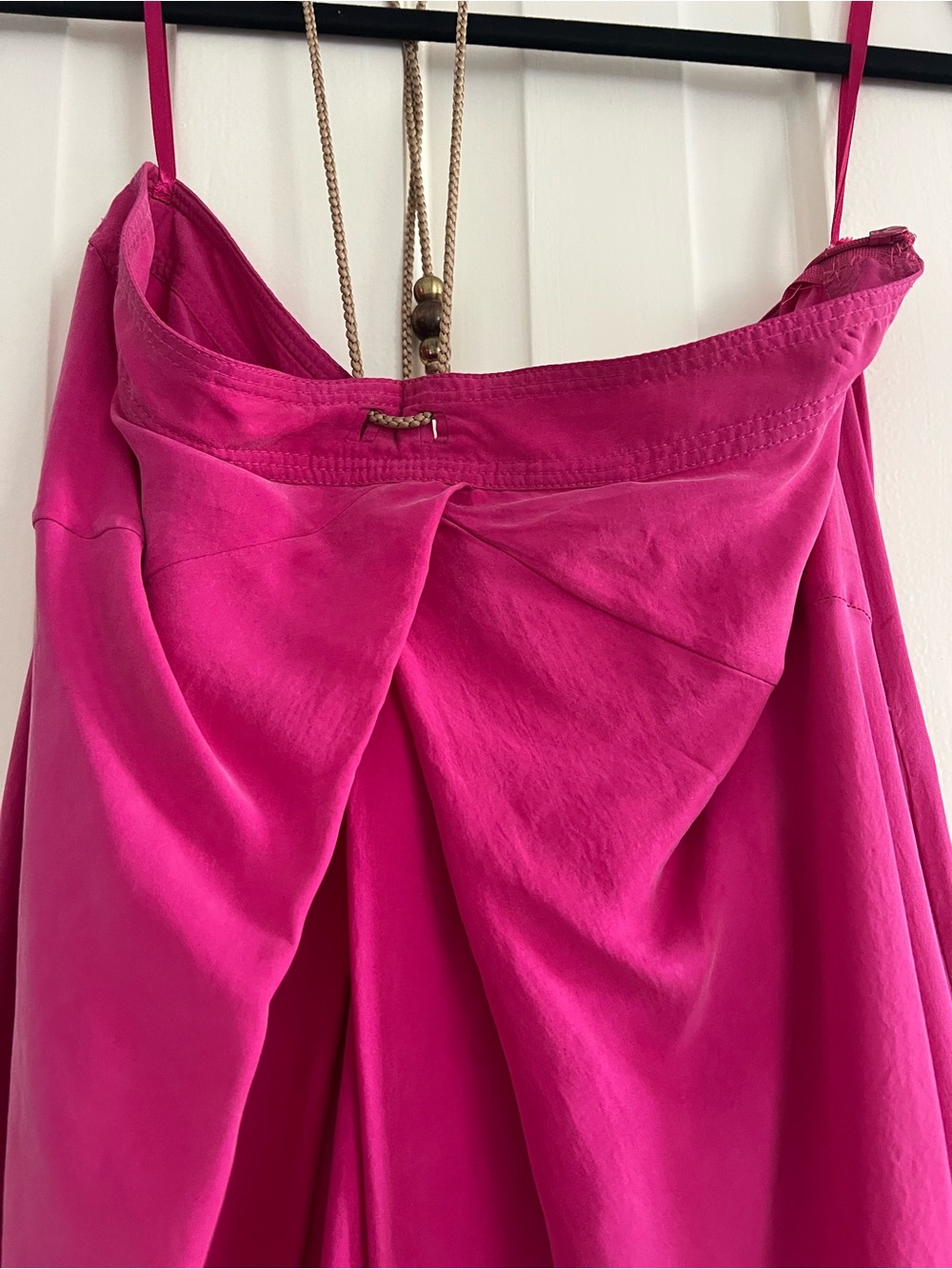 Diane Von Furstenberg Hot Pink Midi Dress - Picture 2 of 4